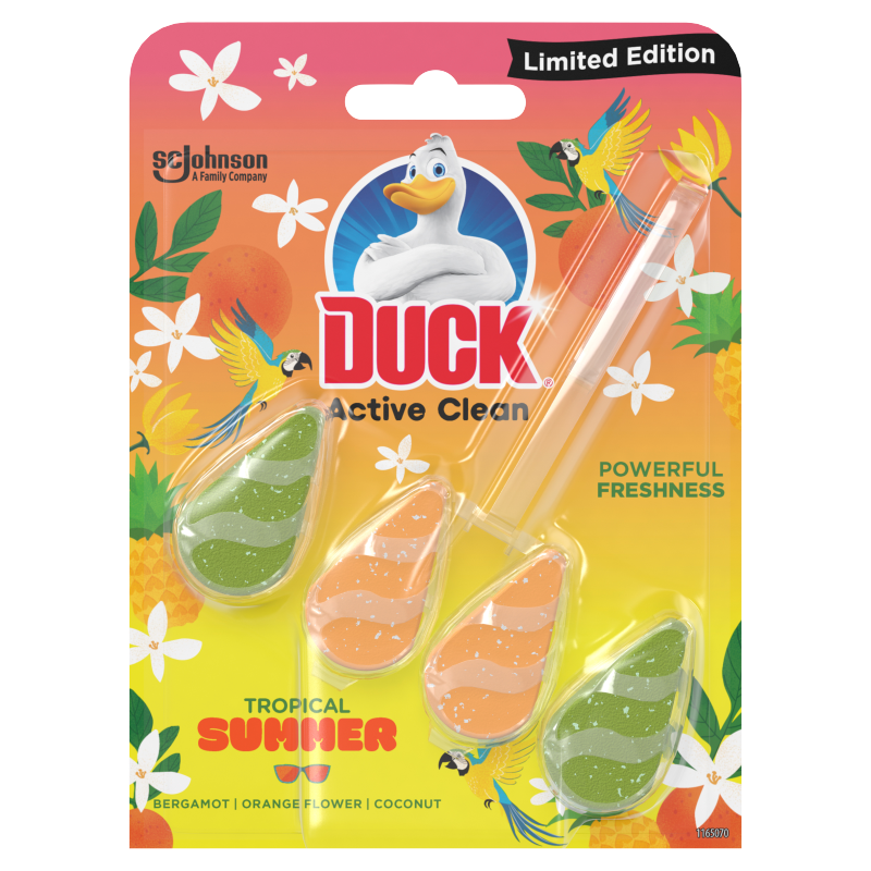 Duck Active Clean Tropical Summer WC-öblítő rúd 38,6 g