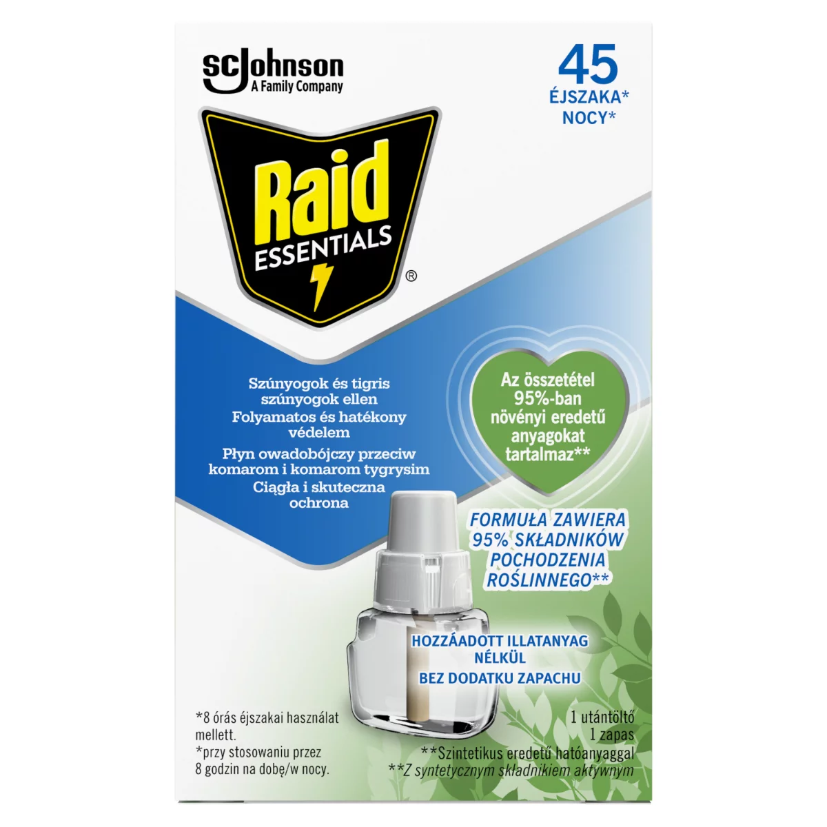 Raid elektromos párologtató ut. 45éj Essentials