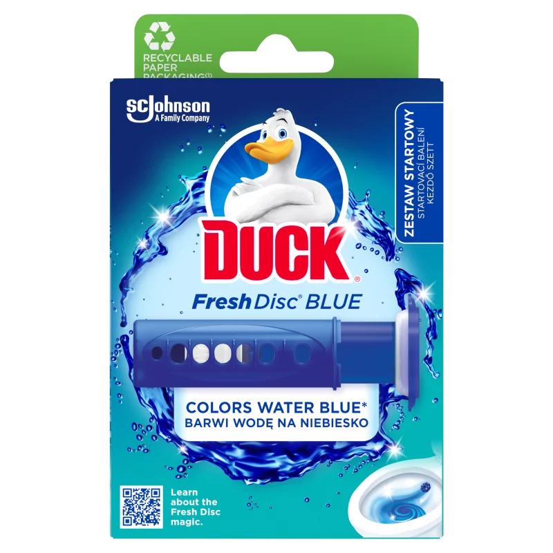 Duck Fresh Discs Blue WC-öblítő korong színező hatással 36 ml