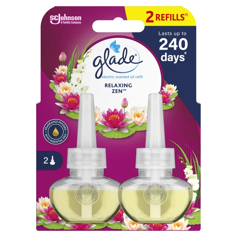 Glade Relaxing Zen elektromos légfrissítő készülék utántöltő 2 x 20 ml (40 ml)