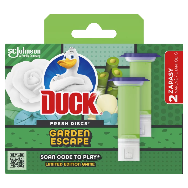 Duck Fresh Discs Garden Escape WC-öblítő korong utántöltő 2 x 36 ml (72 ml)