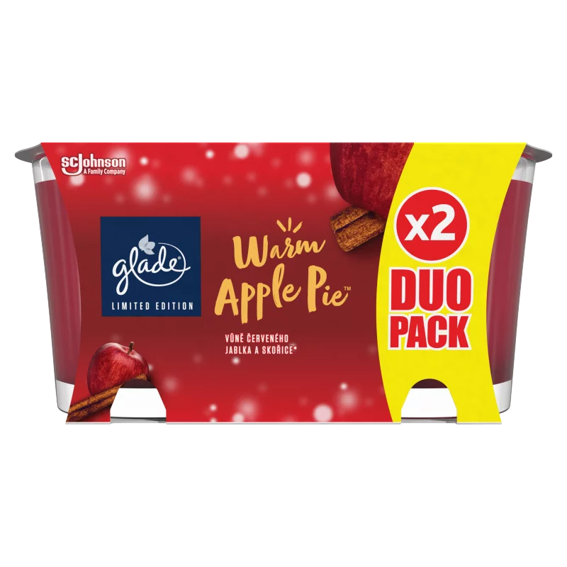 Glade Warm Apple Pie illatgyertya 2 x 112 g (224 g)