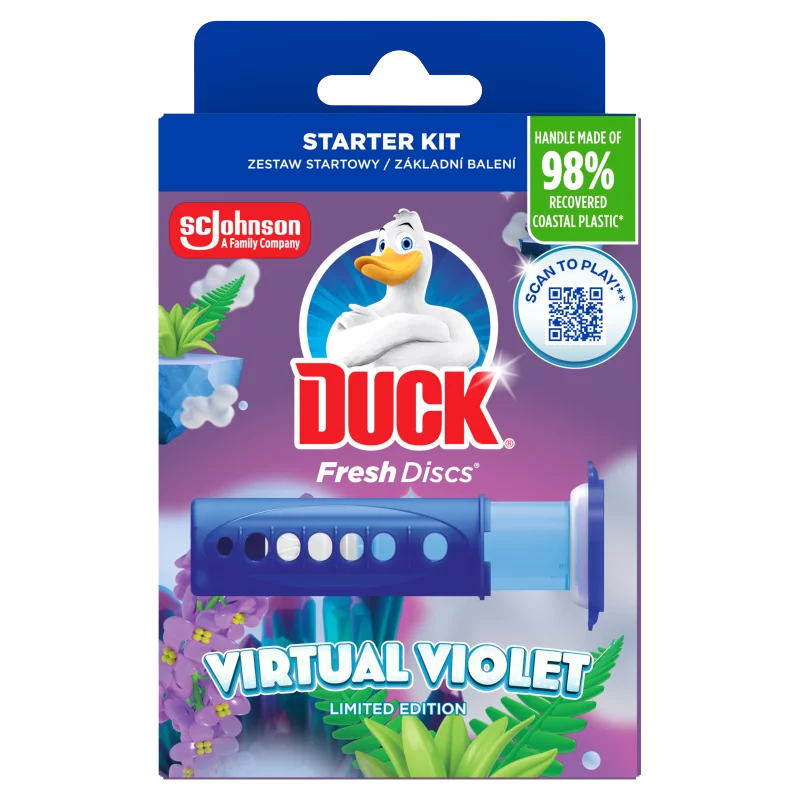 Duck Fresh Discs Virtual Violet WC-öblítő korong 36 ml