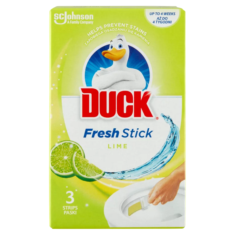 Duck Fresh Stick Lime zselés WC-öblítő csík 3 x 9 g (27 g)