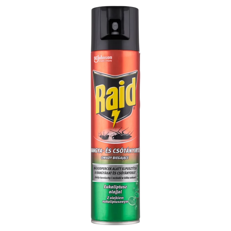 Raid hangya- és csótányirtó aeroszol eukaliptusz illattal 400 ml