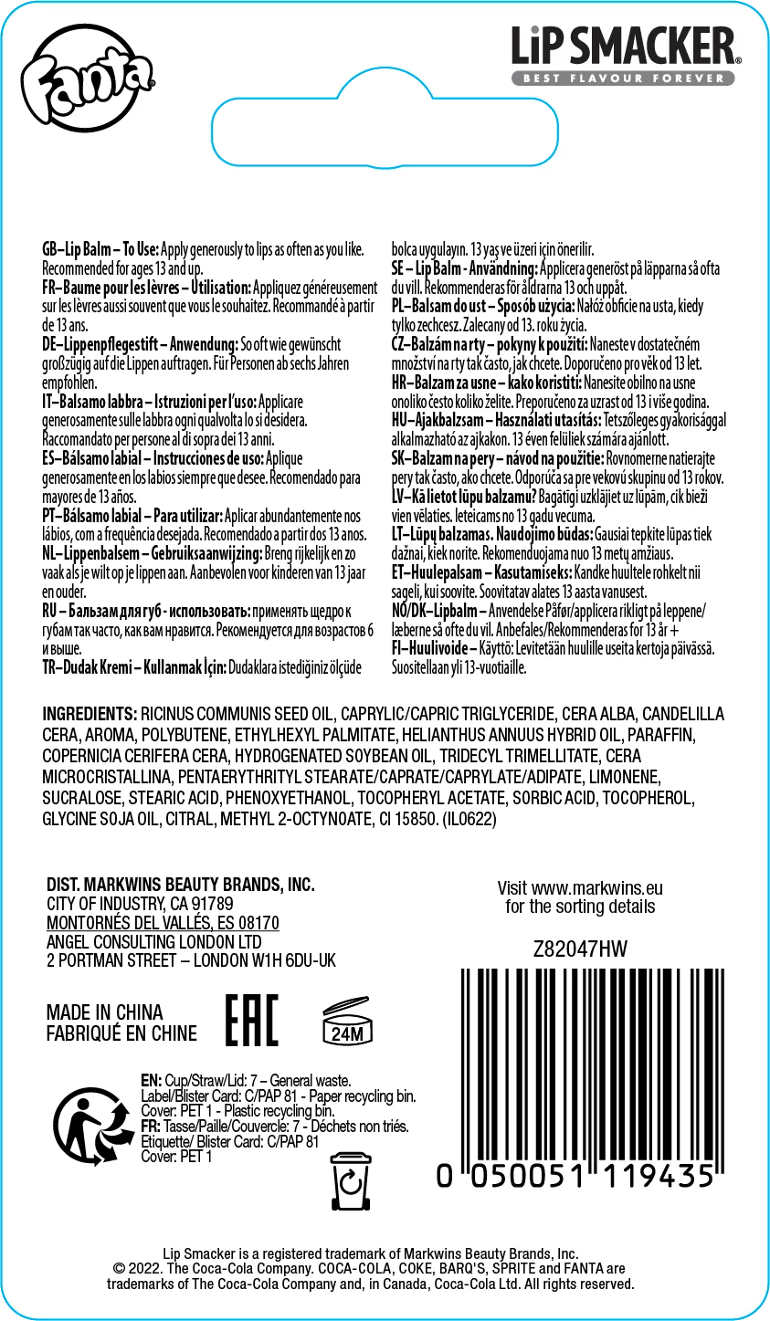 Lipsmacker ajakbalzsam Fanta Strawberry