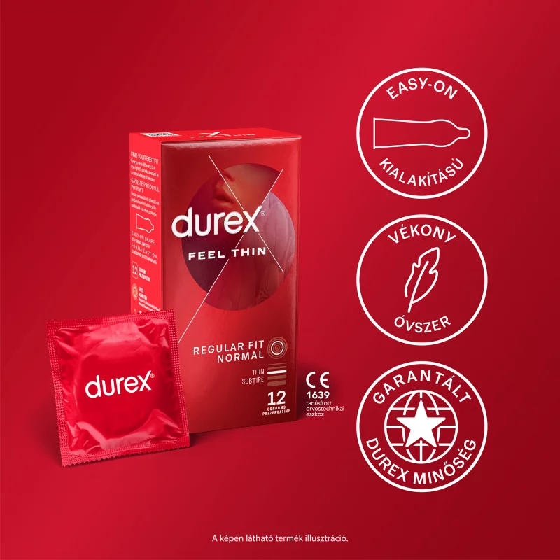 Durex Feel Thin óvszer 12 db