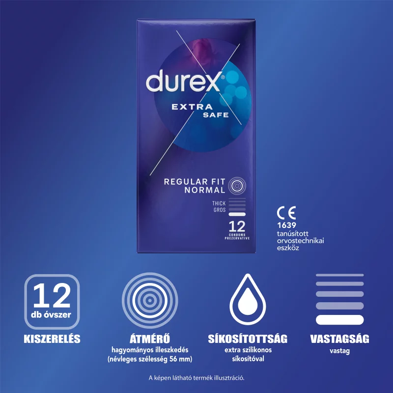 Durex Extra Safe óvszer 12 db