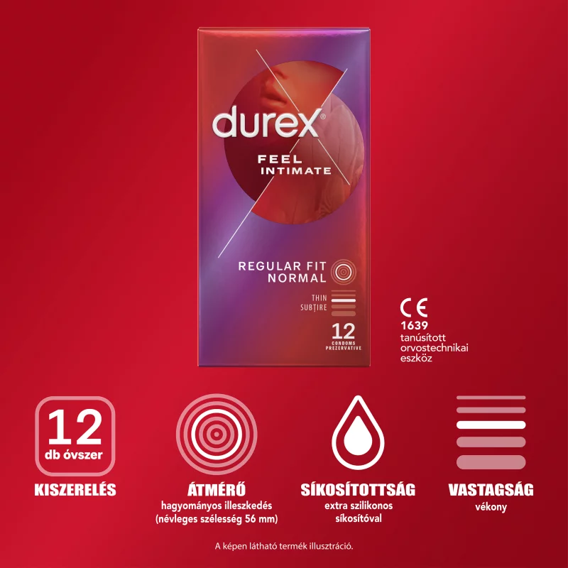 Durex Feel Intimate óvszer 12 db