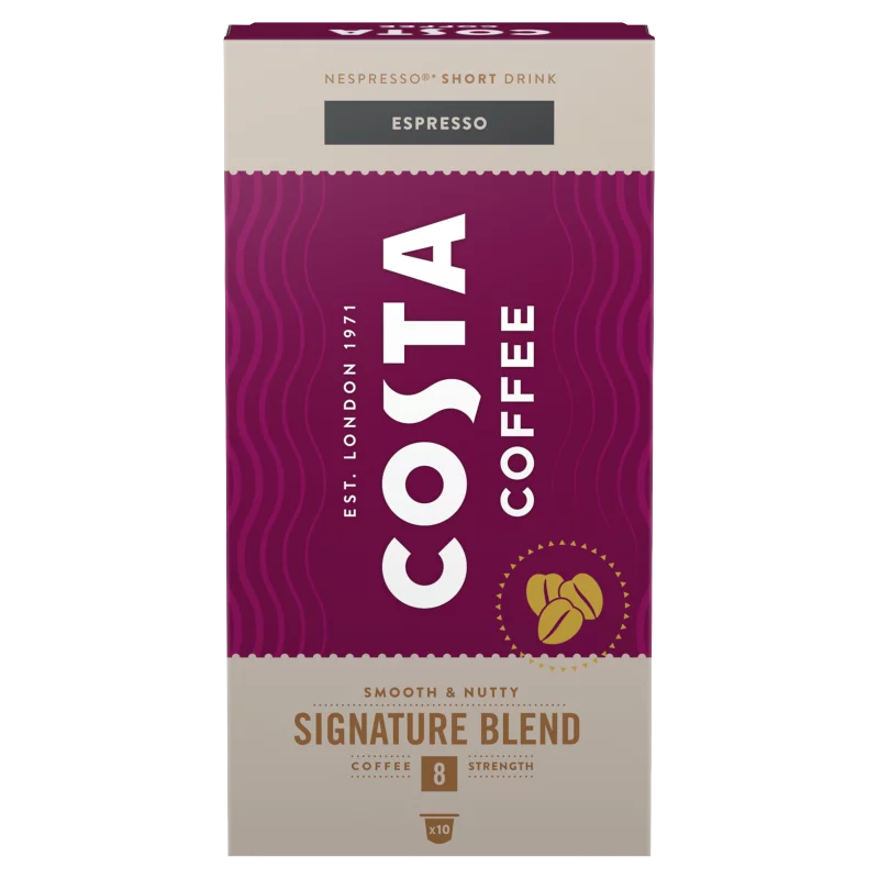 Costa Coffee Signature Blend Espresso őrölt-pörkölt kávé kapszulában 10 db 57 g