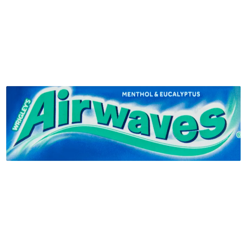 Airwaves Menthol & Eucalyptus mentol- és eukaliptuszízű cukormentes rágógumi édesítőszerrel 14 g