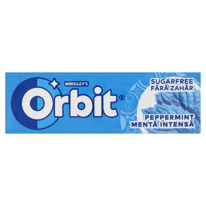 Orbit Peppermint mentaízű cukormentes rágógumi édesítőszerrel 14 g