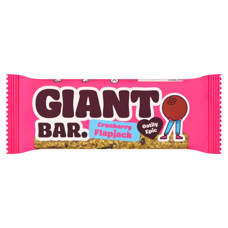 Giant Bar vörös áfonyás óriás zabszelet 90 g