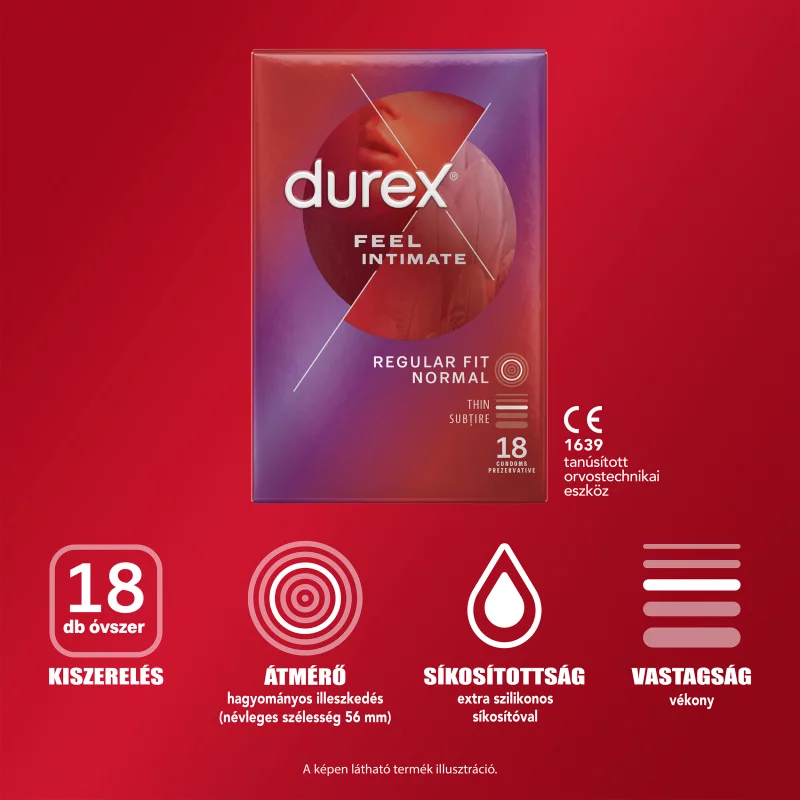 Durex Feel Intimate óvszer 18 db