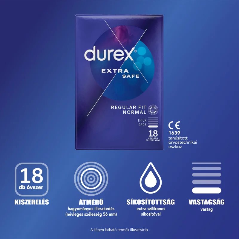 Durex Extra Safe óvszer 18 db