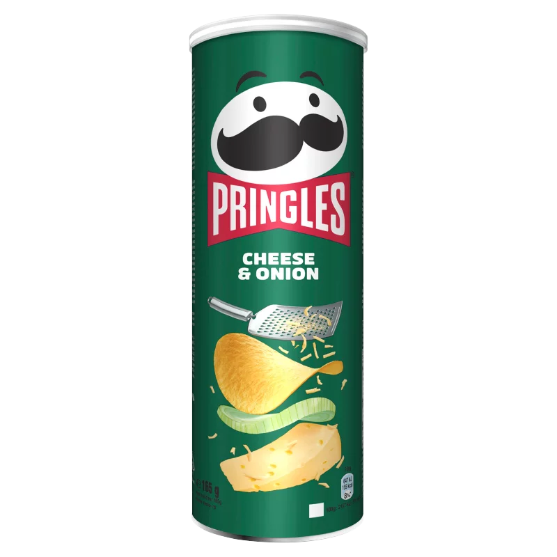 Pringles hagymás-sajtos ízesítésű snack 165 g