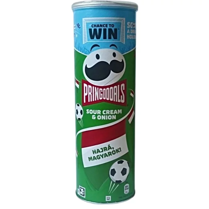 Pringles hagymás-tejfölös ízesítésű snack 165 g