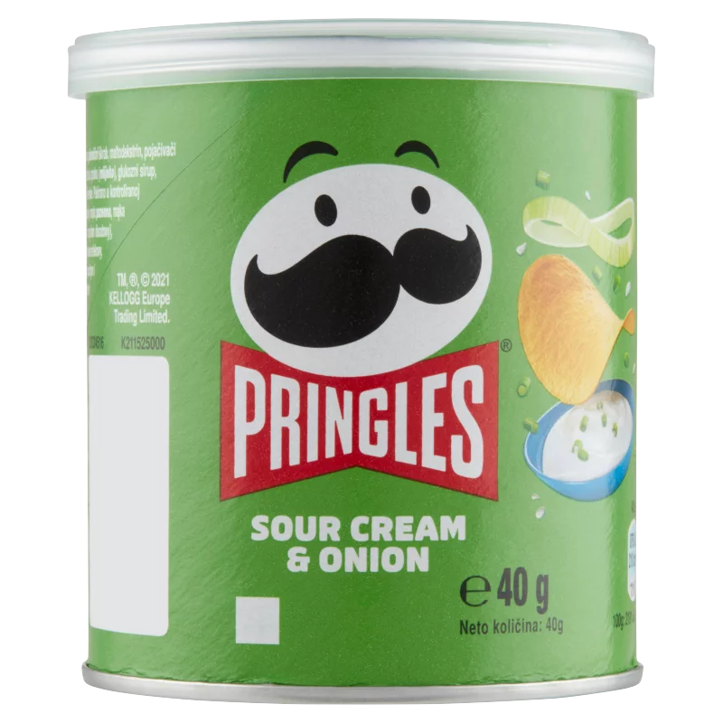 Pringles hagymás-tejfölös ízesítésű snack 40 g