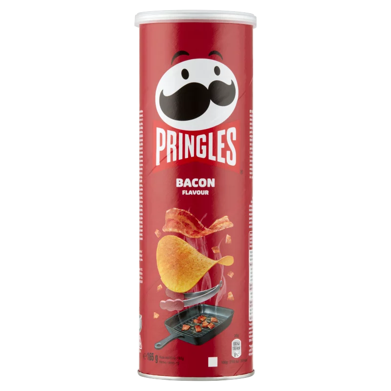 Pringles szalonnás ízesítésű snack 165 g