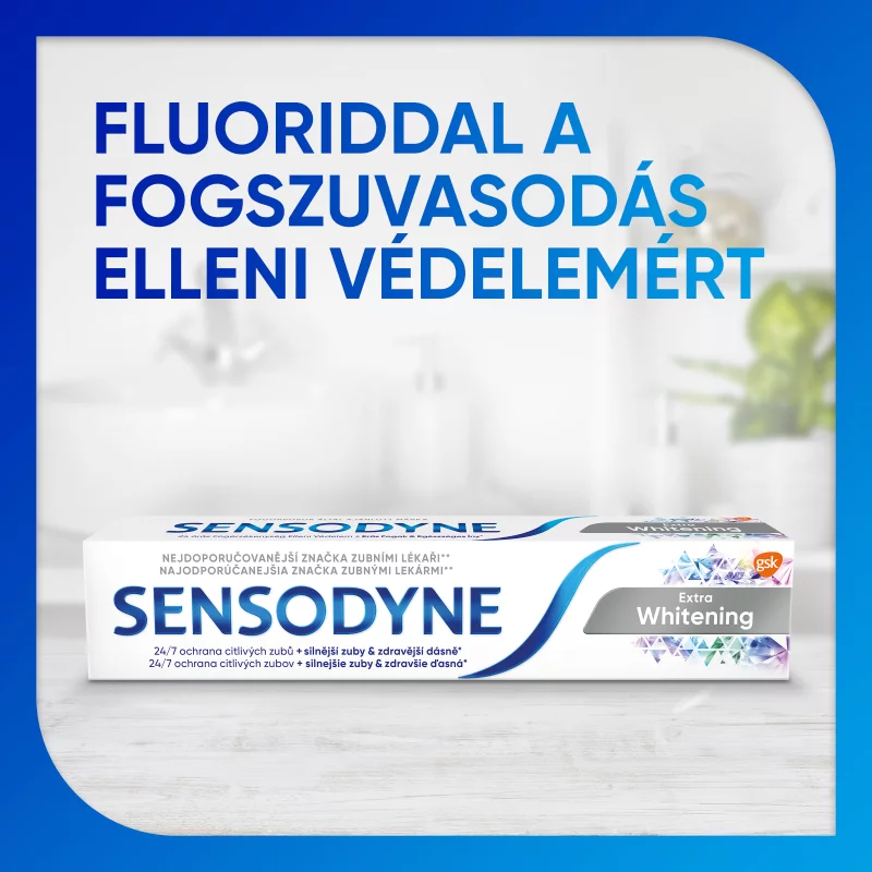 Sensodyne Extra Whitening fluoridos fogkrém 75 ml