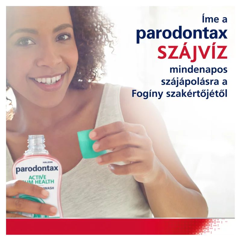 Parodontax Active Gum Health Fresh Mint alkoholmentes szájvíz fluoriddal 500 ml