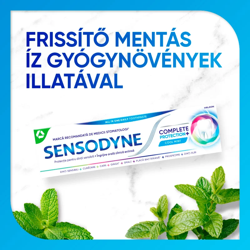 Sensodyne Complete Protection+ Cool Mint fluoridos fogkrém 75 ml