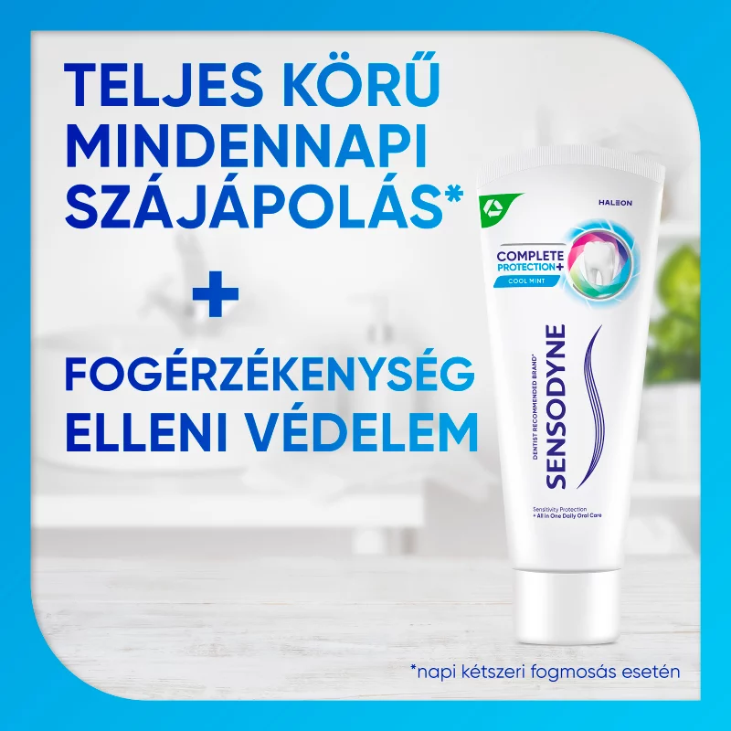 Sensodyne Complete Protection+ Cool Mint fluoridos fogkrém 75 ml