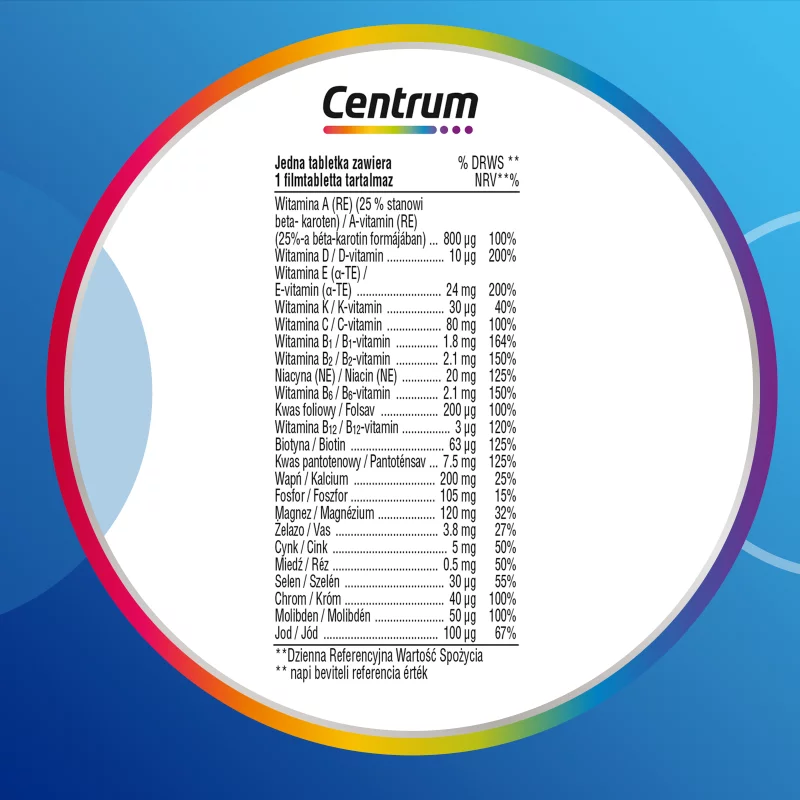 Centrum Man étrend-kiegészítő készítmény férfiaknak 30 db 39 g