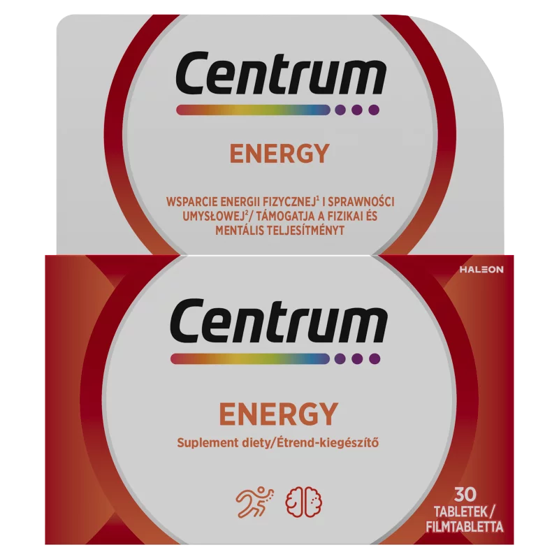 Centrum Energy A-tól Z-ig étrend-kiegészítő filmtabletta felnőtteknek 30 db 37 g
