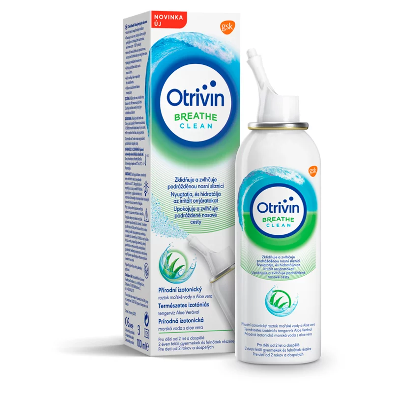 Otrivin Breathe Clean tengervizes orrspray Aloe Verával 100 ml