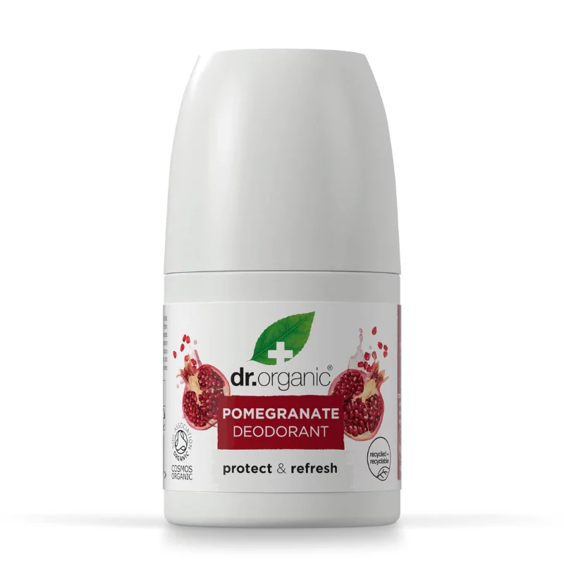 Dr. Organic Bioactive Skincare alumíniummentes golyós dezodor bio gránátalmával 50 ml