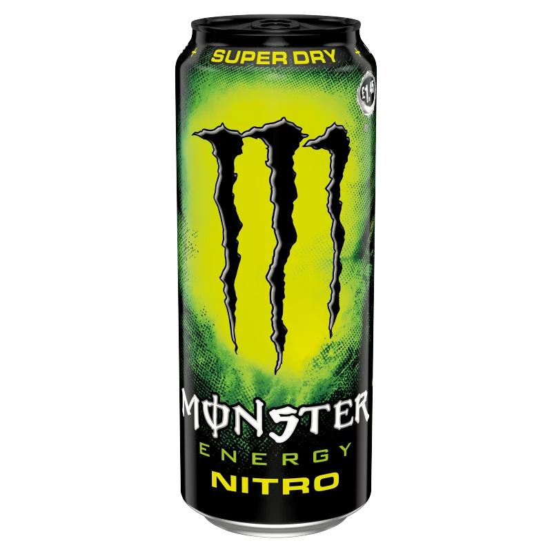 Monster Energy Nitro Super Dry szénsavas ital koffeinnel, cukrokkal és édesítőszerrel 500 ml