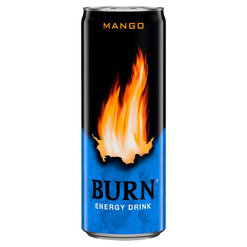 Burn szénsavas mangó ízű ital koffeinnel 250 ml