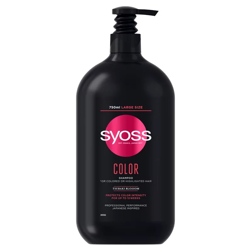 Syoss Color sampon festett vagy melírozott hajra kamélia virággal 750 ml