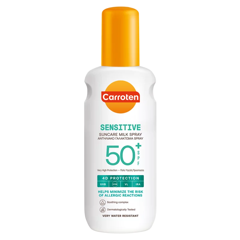 Carroten Sensitive SPF50+ naptej spray érzékeny bőrre 200 ml