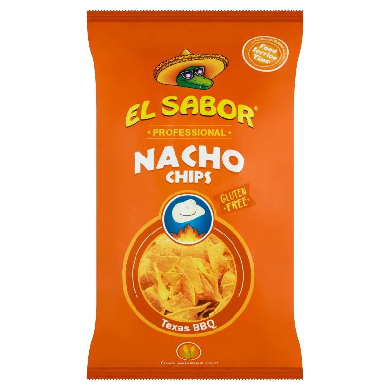 El Sabor nacho chips barbeque ízesítéssel 425 g