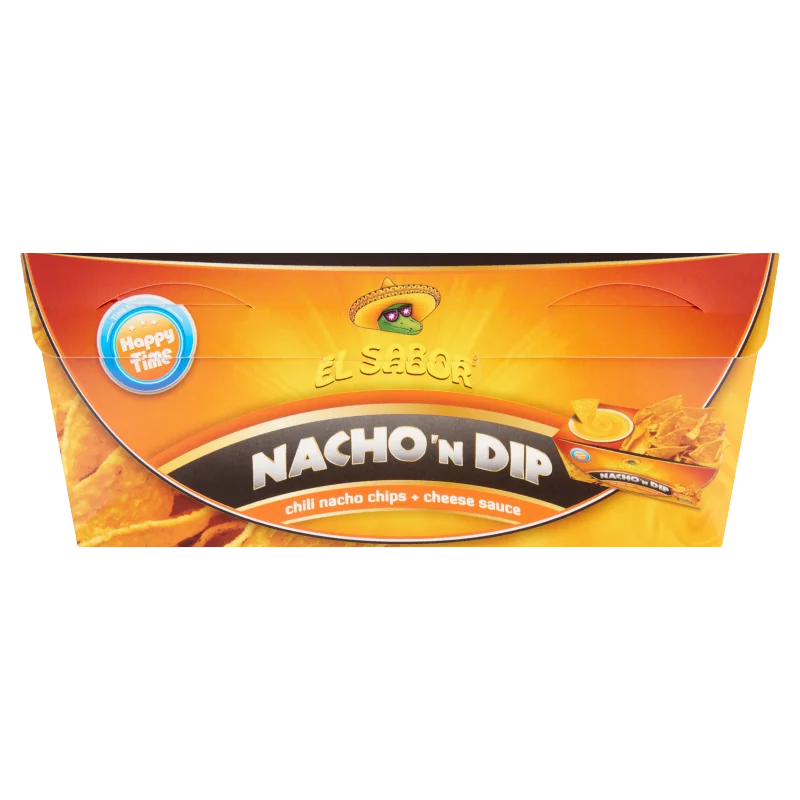 El Sabor Nacho 'N Dip chilis nacho chips és sajt szósz 175 g