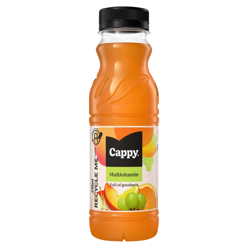 Cappy Multivitamin gyümölcsital gyümölcslével és gyümölcspürével cukorral és édesítőszerrel 330 ml