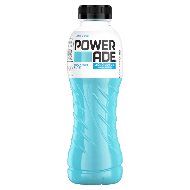 Powerade Mountain Blast zéró cukor vegyes bogyósgyümölcs ízű energiamentes ital 500 ml