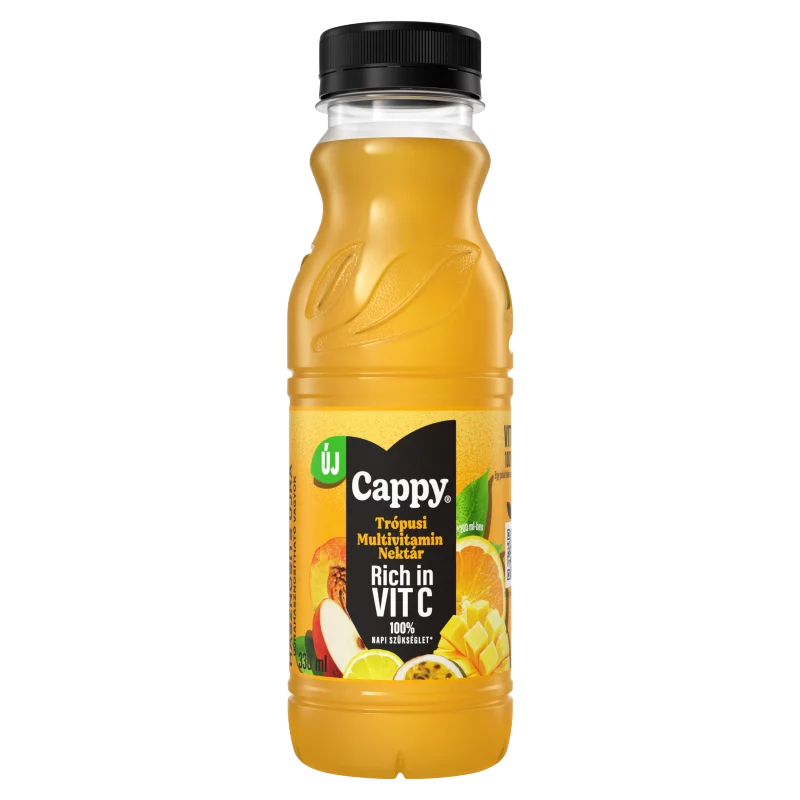 Cappy Tropical Multivitamin vegyes gyümölcsnektár trópusi ízzel és hozzáadott vitaminokkal 330 ml