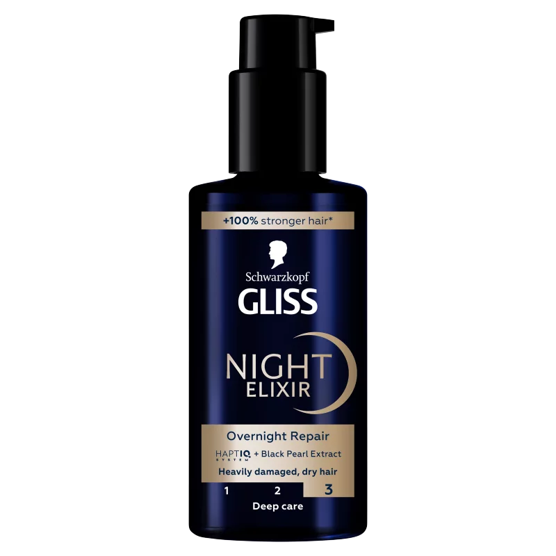 Gliss Night Elixir helyreállító éjszakai hajpakolás 100 ml