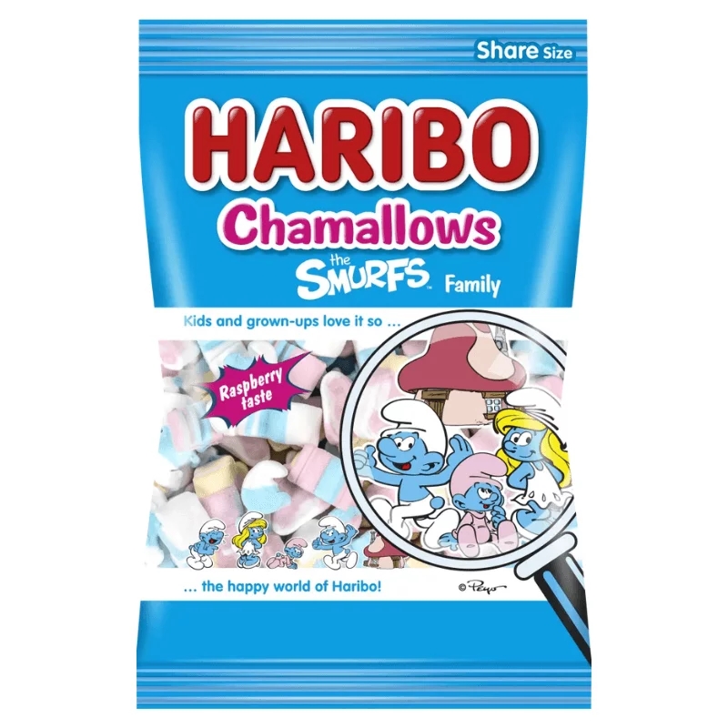 Haribo pillecukor 90g Chamallows the Smurfs Family