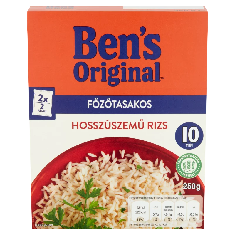 Ben's Original főzőtasakos hosszúszemű rizs 250 g