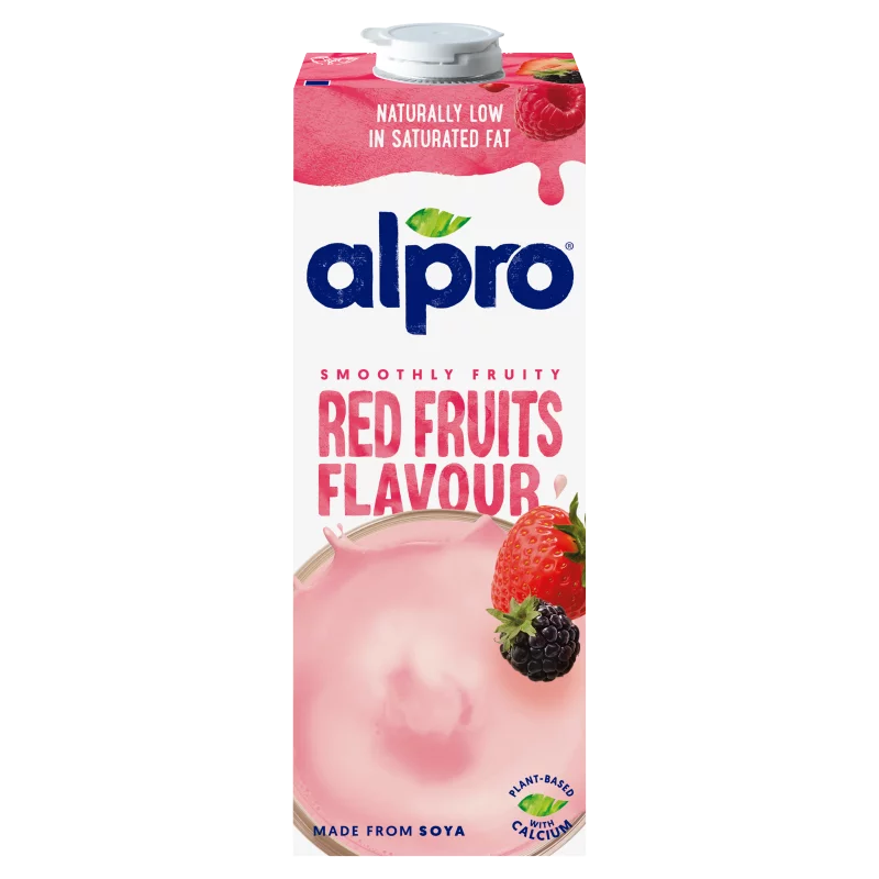 Alpro UHT piros gyümölcsös szójaital hozzáadott kalciummal és vitaminokkal 1 l