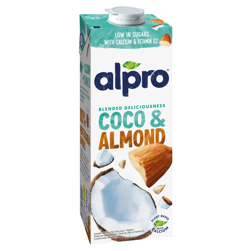 Alpro zsírszegény kókuszos-mandulás ital hozzáadott kalciummal és vitaminokkal 1 l