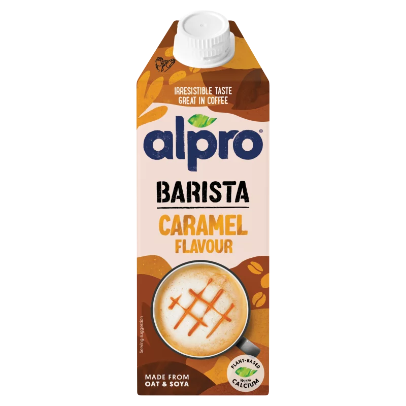 Alpro Barista karamell ízű zab- és szójaital hozzáadott kalciummal és vitaminokkal 750 ml