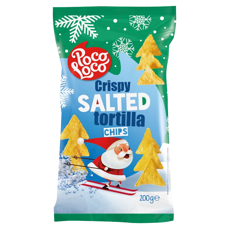 Poco Loco Tortilla enyhén sózott kukoricachips 200 g