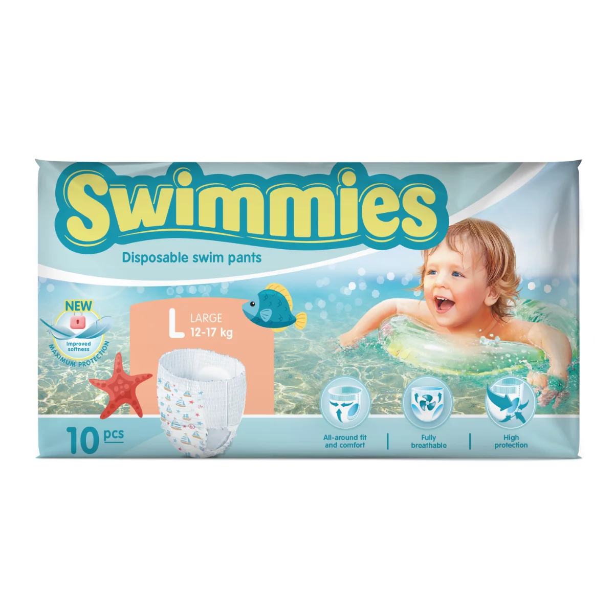 Swimmies úszópelenka 10db (12-17kg) Large