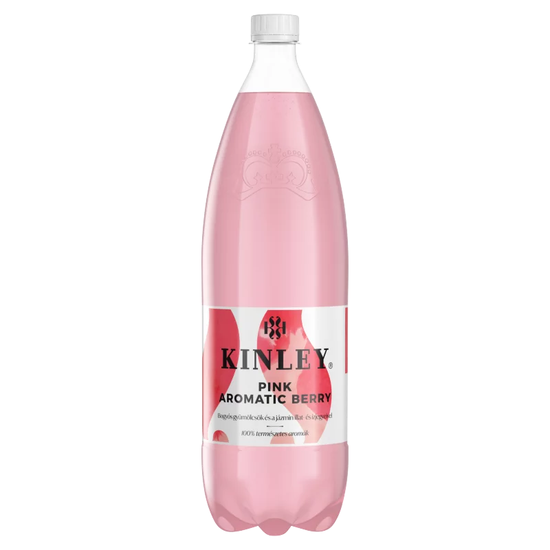 Kinley Pink Aromatic Berry szénsavas, vegyes bogyós gyümölcsízű üdítőital 1,5 l 