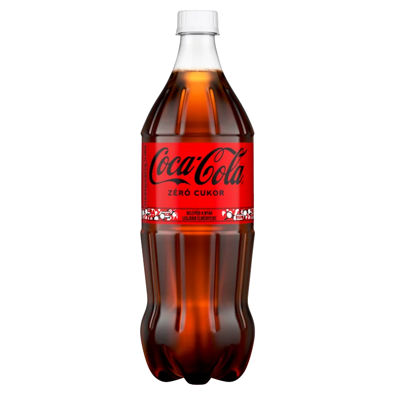 Coca-Cola Zero colaízű energiamentes szénsavas üdítőital édesítőszerekkel 1 l